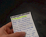 Hand-written to-do list